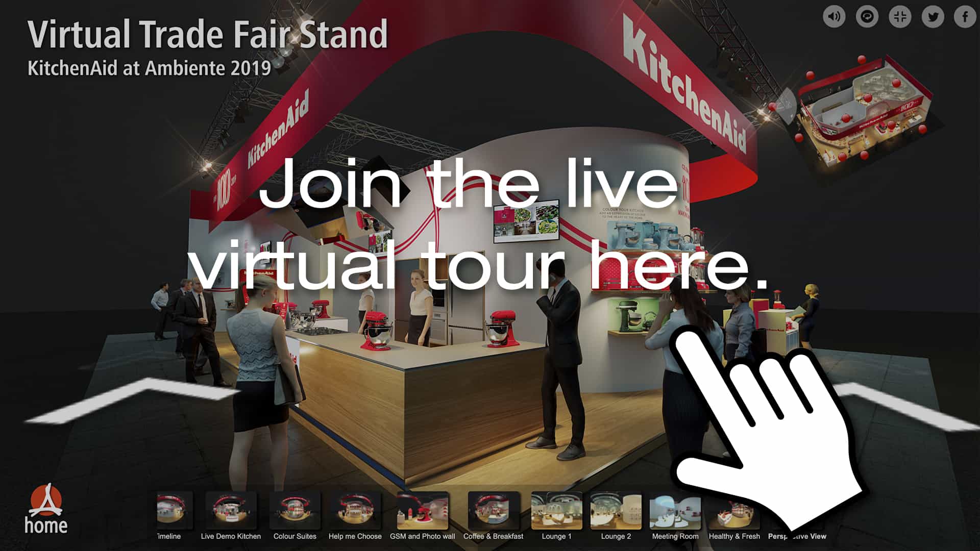 KitchenAid virtual trade fair stand